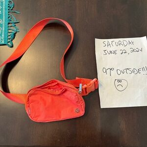 RARE COLOR!! Lululemon Everywhere Belt Bag, Coral